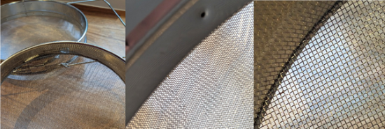 Different types of honey sieves